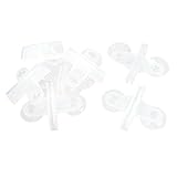 uxcell Plastic Aquarium Suction Cup Divider Sheet Glass Holder 7pcs White