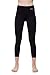 NIRLON Capri 7/8 Yoga Pants Sides Pocket High Waist Workout Black Leggings for Women