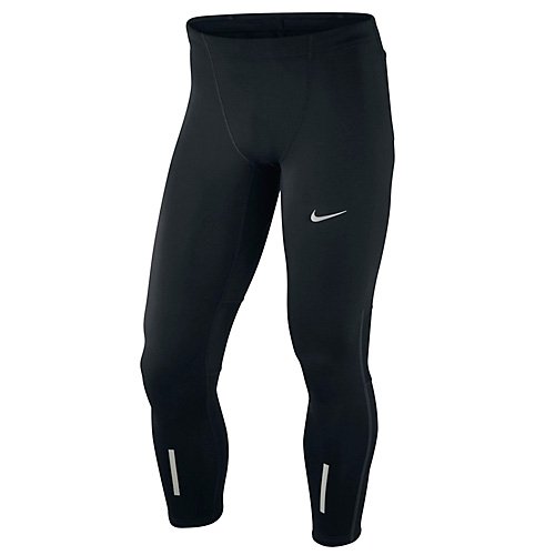 Nike mens running tech tight, l, black