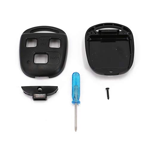 UTSAUTO Replacement For Lexus Key Fob Remote Shell Case Cover Key Fob Cover Housing Fit For Lexus ES GS GX IS LS LX RX SC FCC-1 Pack (Only Casing)
