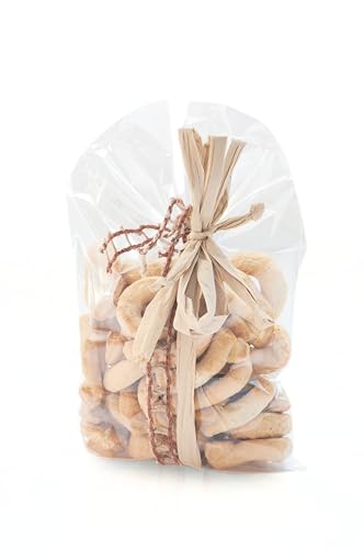 Italpak Lot de 50 sachets transparents pour aliments, 25 x 40 cm