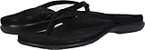 Vionic with Orthaheel Technology Womens Corfu Toepost Orthotic Sandal Black Pixel Size 9
