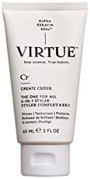 VIRTUE 6-IN-1 Styler Cream 2 FL OZ | Travel Size | Alpha Keratin Shines Texturizes Repairs Strengthens Hydrates Hair | Sulfate Free Paraben Free Color Safe