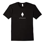 Mens Official Ethereum Logo T-Shirt Medium Black