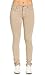 Classic Stretch Knit Skinny School Pants in Khaki (Plus Sizes Available S-3XL)