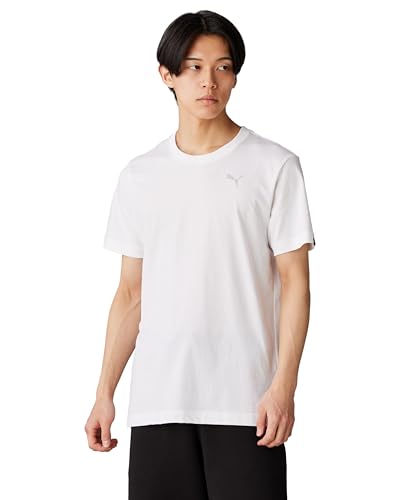 69154602_メンズ SS キャットロゴ Cotton Tee_プーマホワイト_XL