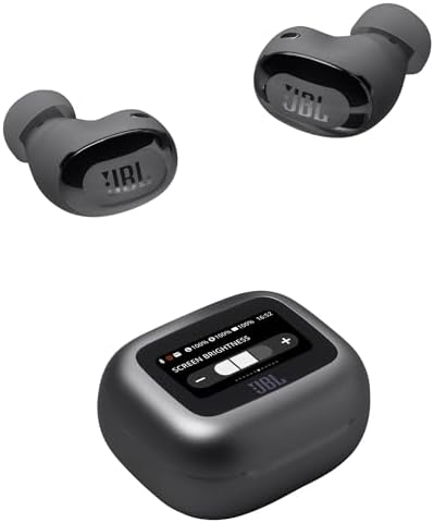 Live Buds 3, Écouteurs sans fil, Bluetooth, jusqu'à 40 h d'autonomie, Réduction de Bruit Active, son haute fidélité JBL Signature, étanches à l'eau IP55, noir