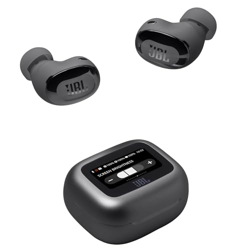 Live Buds 3, Écouteurs sans fil, Bluetooth, jusqu'à 40 h d'autonomie, Réduction de Bruit Active, son haute fidélité JBL Signature, étanches à l'eau IP55, noir