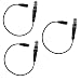3 Pack Black Light Special Effects Ultraviolet led Bulbs 12 Volts dc with Cable Socket dc Barrel Connector for Themed environments Props Theatrical Scenery Fluorescent Paints Plastics pigments