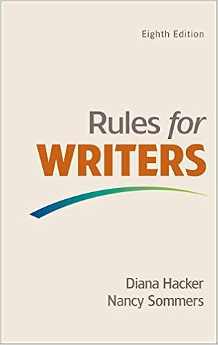 Rules For Writers Eighth Edition