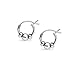 Silverline Jewelry 925 Sterling Silver Balinese Beaded Oxidized 10mm Click Top Hoop Earrings