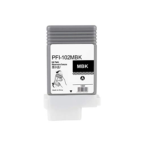 MS.R Compatible Ink Cartridges Replacement for Canon PFI-102 Professional Inkjet iPF500, iPF510, iPF600, iPF605, iPF610, iPF700, iPF710, iPF720 Printers (2MBK, BK, C, M, Y) 6 Pack