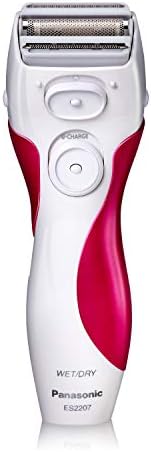 Panasonic Electric Shaver for Women, ES2207P, Close Curves Electronic Shaver, 3-Blade Cordless Electric Razor and Pop-Up Trimmer, Wet or Dry Shaver Operation