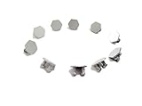 Fitbit Alta Wristband, JOMOQ Silicone Personalized Replacement Bracelet with Metal Clasp for Fitbit Alta Fitness Activity Tracker (silver buttons 10pcs, common)