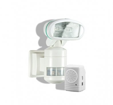 Nightwatcher security light with alarm