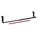 mDesign Adjustable, Expandable Over Kitchen Cabinet Towel Bar Rack - Hang on Inside or Outside of Doors, Hold Hand, Dish, Tea Towels - Customizable to 17