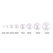 DECORA 500pcs White Flat Back Cabochons Pearls Half Round Faux Pearls for Crafts and Decoration