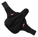 LuxoBike Gel Bike Seat Cover Padded Bicycle Seat Covers for Men – Comfort Extra Soft Padded Gel Bicycle Seat Pad – Spin Bike Seat Cushion Pads – Cycling, Spinning Class, Exercise Bike Stationary Cycle