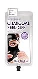 Skin Republic Korean Charcoal Peel-Off Face Mask - Includes 2 Packs (6 Applications Total) - Anti Blackhead Pore Reducing Skin Care