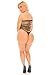 Cocolicious Women's Sexy Lingerie String Me Along Seamless Bodysuit with Spaghetti Straps - One Size Black