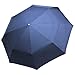 Prodigen Inverted Folding Umbrella Travel Umbrella Windproof Compact Umbrella Inside Out Umbrella Reversible Reverse Umbrella Automatic Open and Close Umbrella for Woman & Man UV Sun & Rain (Blue)