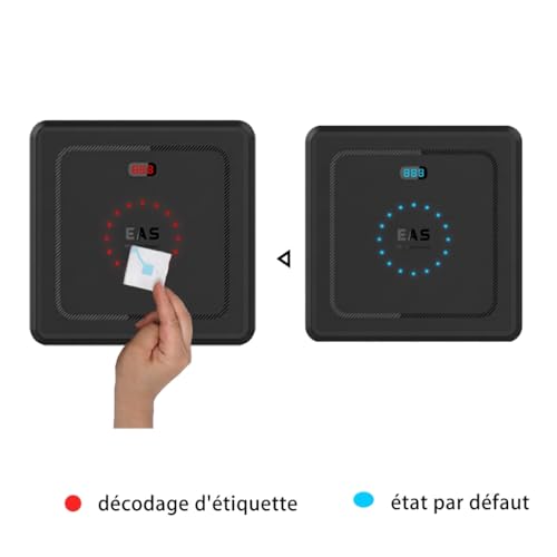 Desactivador EAS 8.2 MHz para equipos antirrobo – Máquina de desactivación compatible Checkpoint para etiquetas de seguridad en la tienda