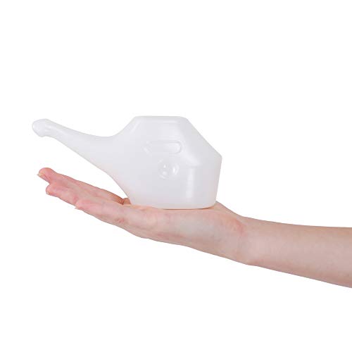 QwikFlo Economy, Light-Weight Neti Pot - Handy, Compact and Travel Friendly-White (2 Pieces (White, Blue)) - Image 5