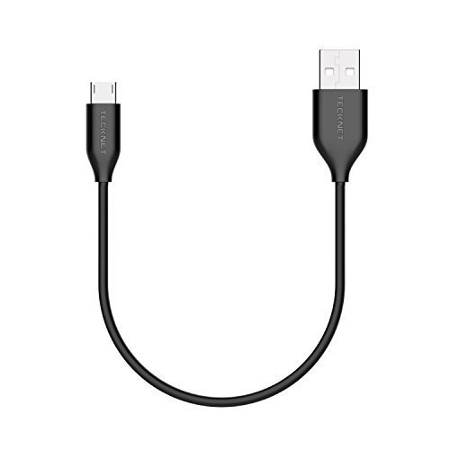 Micro USB Cable, TeckNetÂ® Premium 0.33ft / 0.1m Micro USB to USB Cable. High Speed USB 2.0 A Male to Micro B for Android, Samsung, HTC, Motorola, Sprint, Nokia, LG, HP, Sony, Blackberry and many more