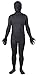 Sheface Full Body Zentai Lycra Spandex Costume Bodysuits (Small, Black)
