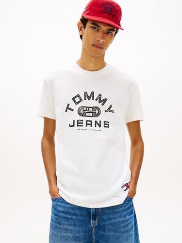 Uomo T-Shirt Maniche Corte Gym con Scollo Rotondo, Bianco (Ecru), L