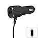 PURE GEAR 3.4-Amp Usb/Lightning Corded Car Charger - Retail Packaging - Black