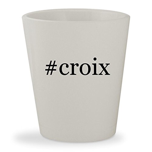 #croix - White Hashtag Ceramic 1.5oz Shot Glass
