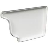 AMERIMAX HOME PRODUCTS 33006 5-Inch Galvanized Right End Cap, White