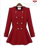 Womens Metal Zip Skinny Jackets long Sleeve Blazer Suit Coat Overcoat