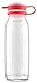 Ello Elsie Glass Water Bottle with Silicone Stopper, 22 oz, Grape