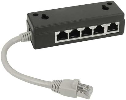 InLine 69935 ISDN Splitter 5x RJ45 Female 15 cm Cable with End Resistors