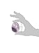 TGS Gems® Amethyst Carved Thumb Irish Worry Stone Healing Crystal Free Pouch Sold by 1pcs