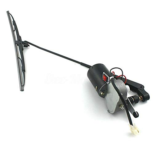 Luixxuer Electric UTV Windshield Wiper Kit,with 12V Motor Fit for Polaris Ranger RZR 900 Universal Windshield Wiper Arm, 16/18in Wiper Blade Kit and Motor 12V with 90 Degree Wipe - Thumbnail 6