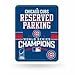 Chicago Cubs 2016 World Champions Metal Parking Sign