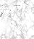 Journal: White/grey marble background with pink band and black title, 200 page (100 sheet) 6