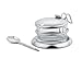 StainlessLUX 73442 Brilliant Stainless Steel Salt Server / Cheese Bowl / Condiment Serving Bowl & Spoon Set - Quality Serveware for Your Home