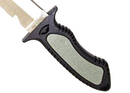 Dacor BCD Knife Belt with Hose Mount 304 Stainless Steel Blade Camping Scuba Diving Freediving Will Not Rust