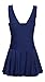 MiYang Women's Plus-Size Flower Printing Shaping Body One Piece Swim Dresses Navy Blue Large (US 12-14)