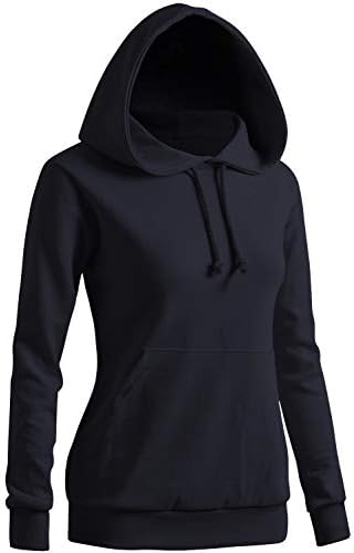 Women's Solid Hoodie Pocket Long Sleeve Hoodie