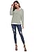 UGET Women's Oversized Baggy Tops Off Shoulder Loose Fitting Pullover Casual Blouse T-Shirt Sweater Long Batwing Sleeve X-Large Gray
