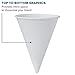 Solo 4 oz White Paper Cone Cups (Case of 5000)
