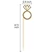 Mtlee Cupcake Topper Gold Glitter Mini Diamond Ring Cakes Toppers (35 Pack)