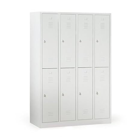 Spind mit 4 Abteilen und 8 Fächer