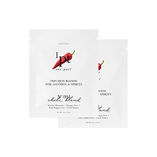 Teroforma 1PT Infusion Blends - Spirit & Alcohol Flavor Infuser Packets for Home Infusion, Single Pack 16g (Chili)