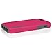iPhone 5 5S SE Case, Incipio DualPro Case Shockproof Hard Shell Hybrid Authentic Rugged Cover - Charcoal/Pink